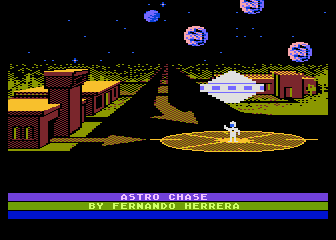 Astro Chase title screen for Atari 5200